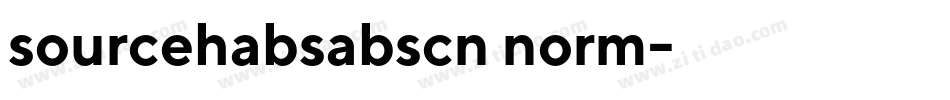 sourcehabsabscn norm字体转换